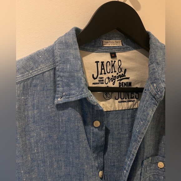 Jack jones chambray linen shirt - Picture 2 of 3